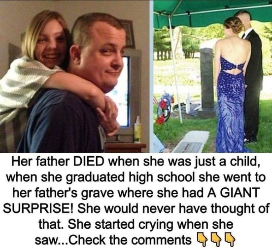 The girl regularly went to her father’s grave and never forgot him