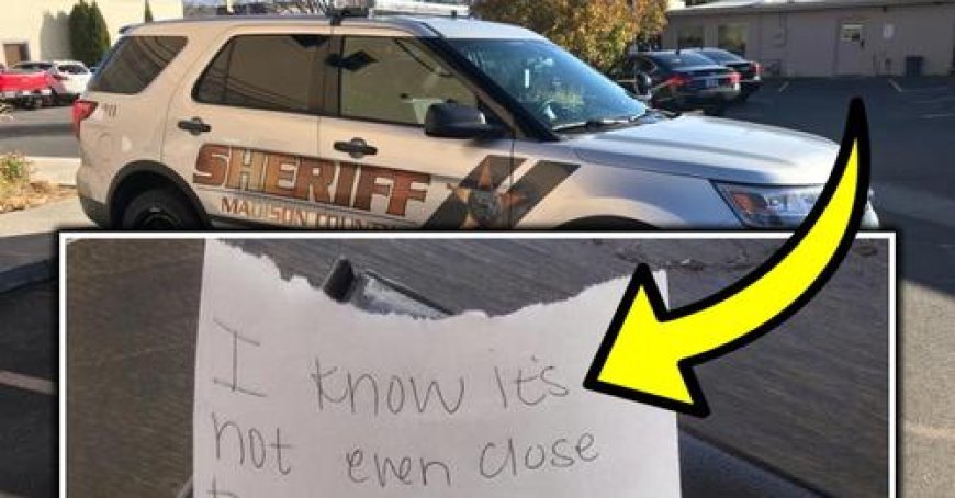 Sheriff’s Deputies Stop To Grab A Bite To Eat Server Slips Them A Note